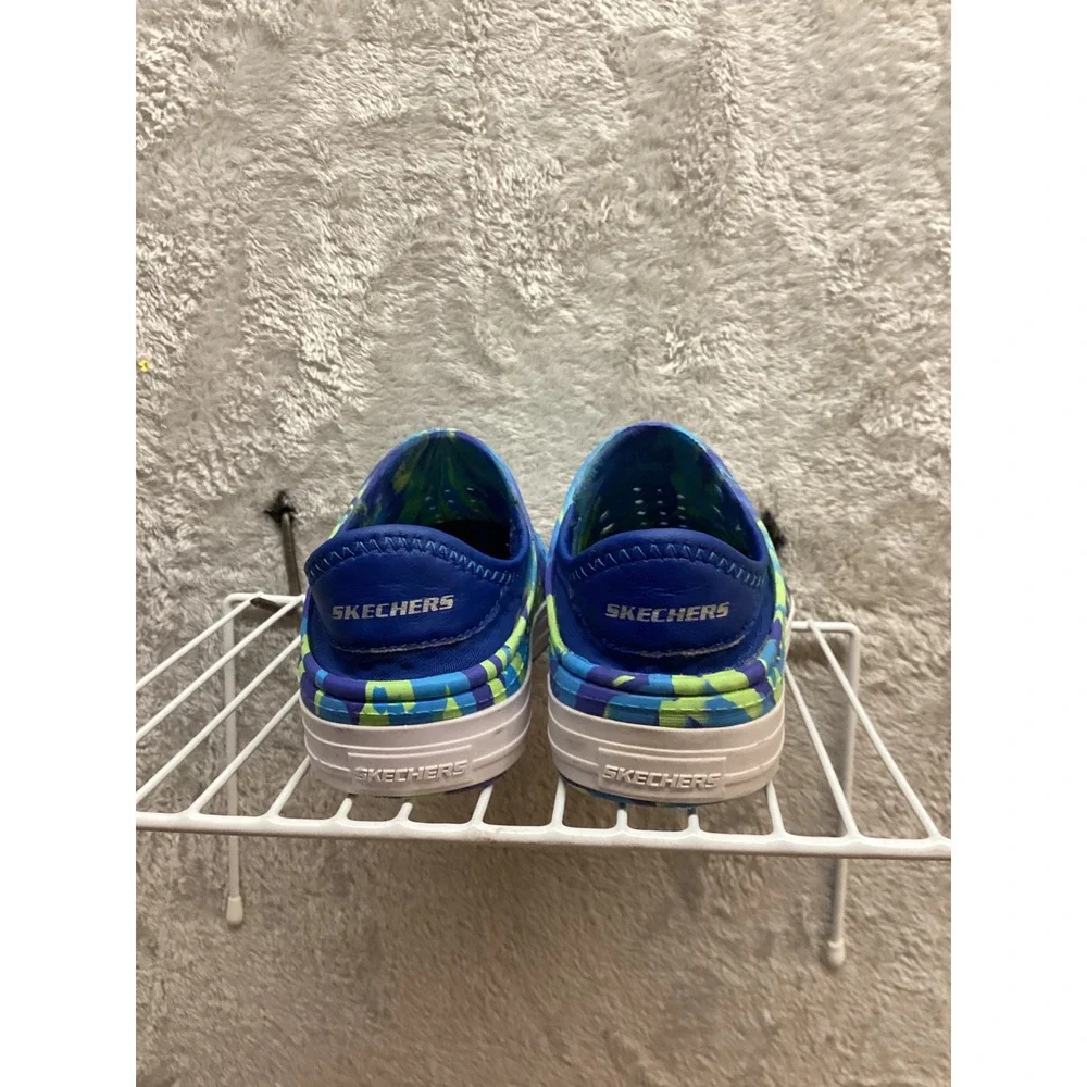 Skechers Kids Water Shoes Slip On Tie Dye Blue Green Size K2